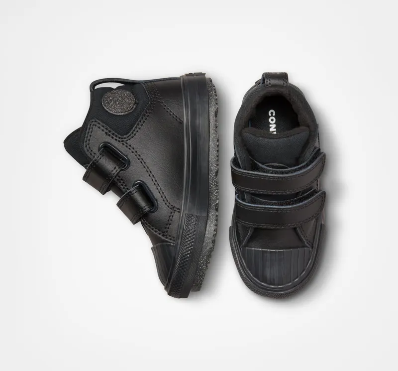 Converse Chuck Taylor All Star Berkshire Boot Easy-On Leather Zwart/zwart/iron Grey