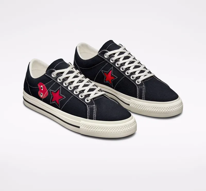 Converse x Comme des Garçons Play One Star Low Black (A01791C)