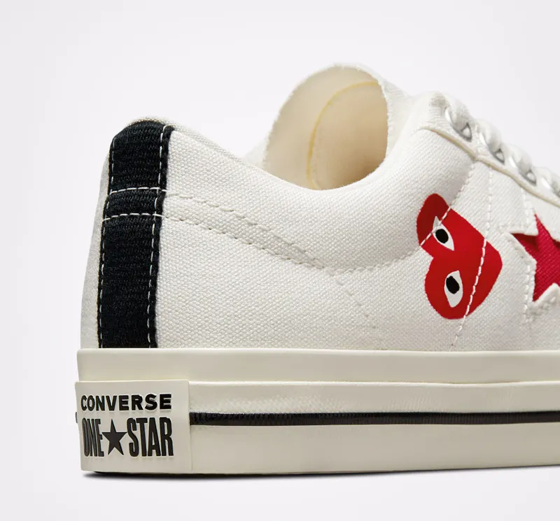 Converse x Comme des Garçons Play One Star Low White (A01792C)