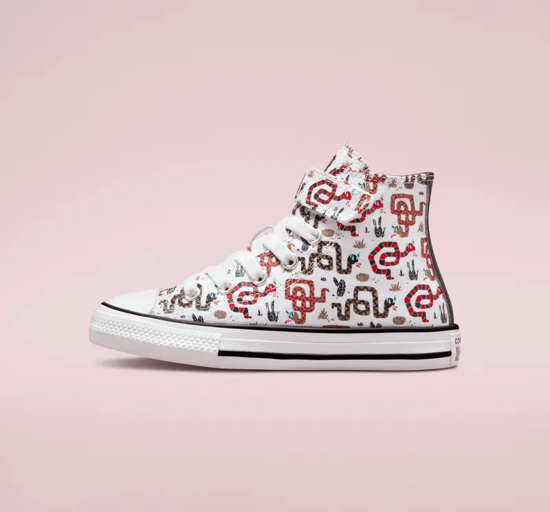 Converse Chuck Taylor All Star Easy-On Snake Wit/dk Smoke Grey/rood