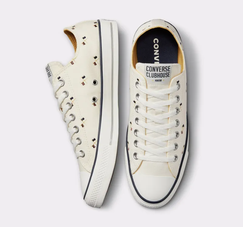 Converse Chuck Taylor All Star Clubhouse Egret/red Oak/obsidian