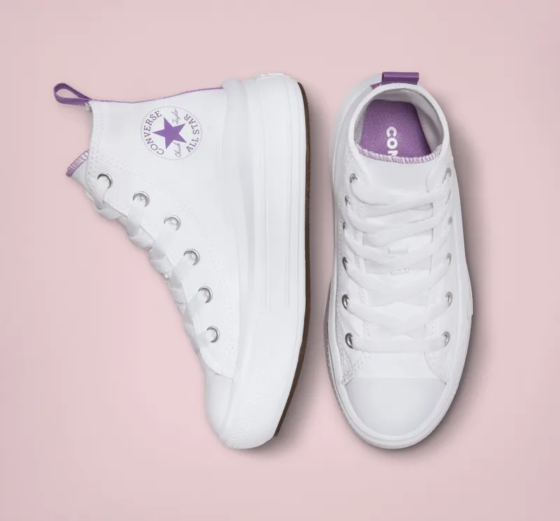 Converse Chuck Taylor All Star Move Platform Wit/pixel Purple/wit