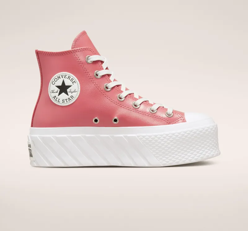 Converse Chuck Taylor All Star Lift 2X Platform Polka Dots Madder Pink/vintage White