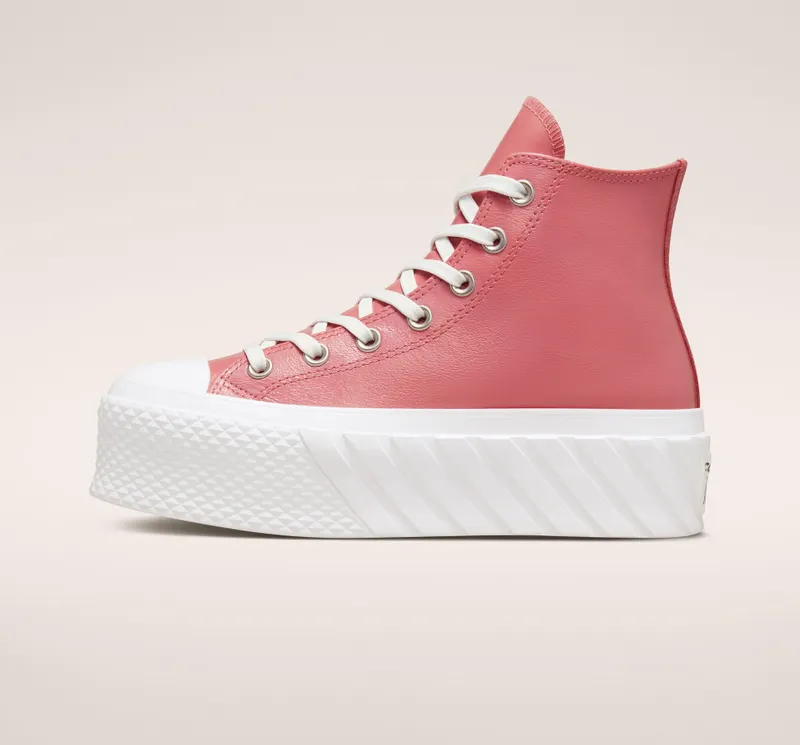 Converse Chuck Taylor All Star Lift 2X Platform Polka Dots Madder Pink/vintage White