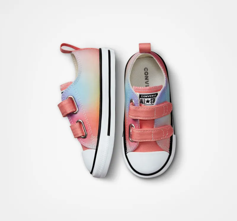 Converse Chuck Taylor All Star Easy-On Rainbow Ombre Lawn Flamingo/egret/white