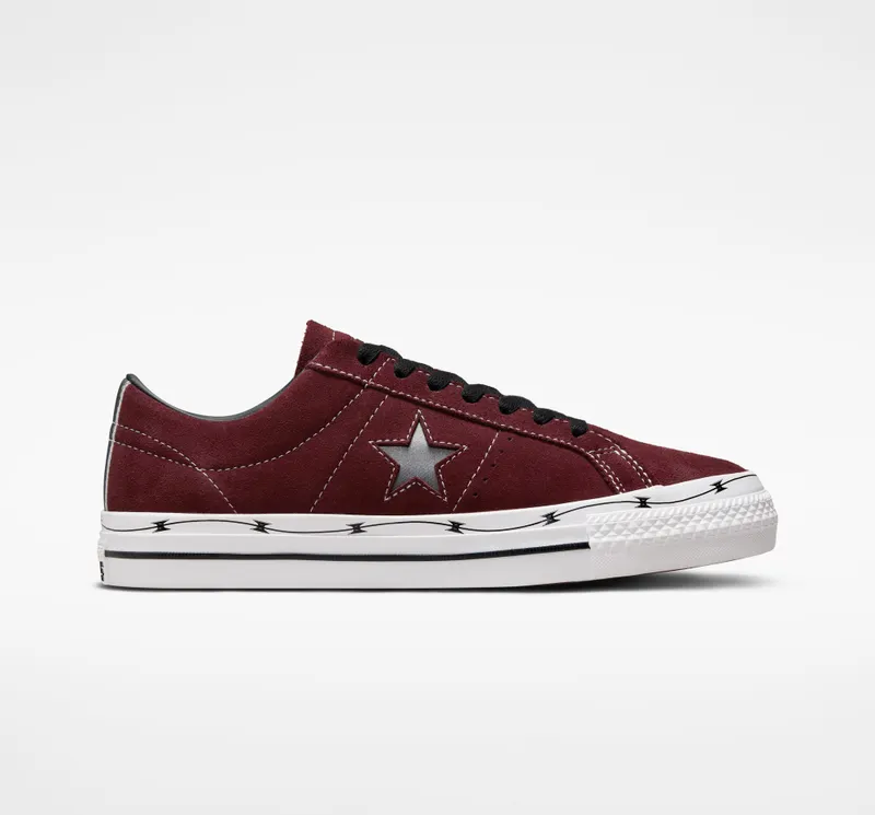 Converse CONS One Star Pro Razor Wire Deep Bordeaux/zwart/wit