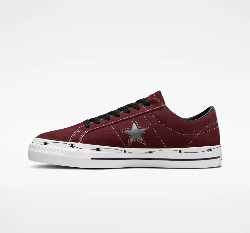 Converse CONS One Star Pro Razor Wire Deep Bordeaux/zwart/wit