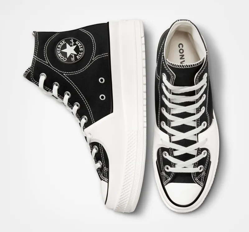 Converse Chuck Taylor All Star Construct Black / Vintage White / Egret (A05094C)