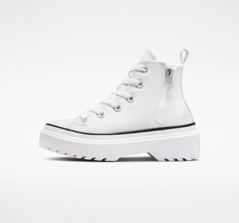 Converse Chuck Taylor All Star Lugged Lift Platform Canvas Wit/wit/zwart
