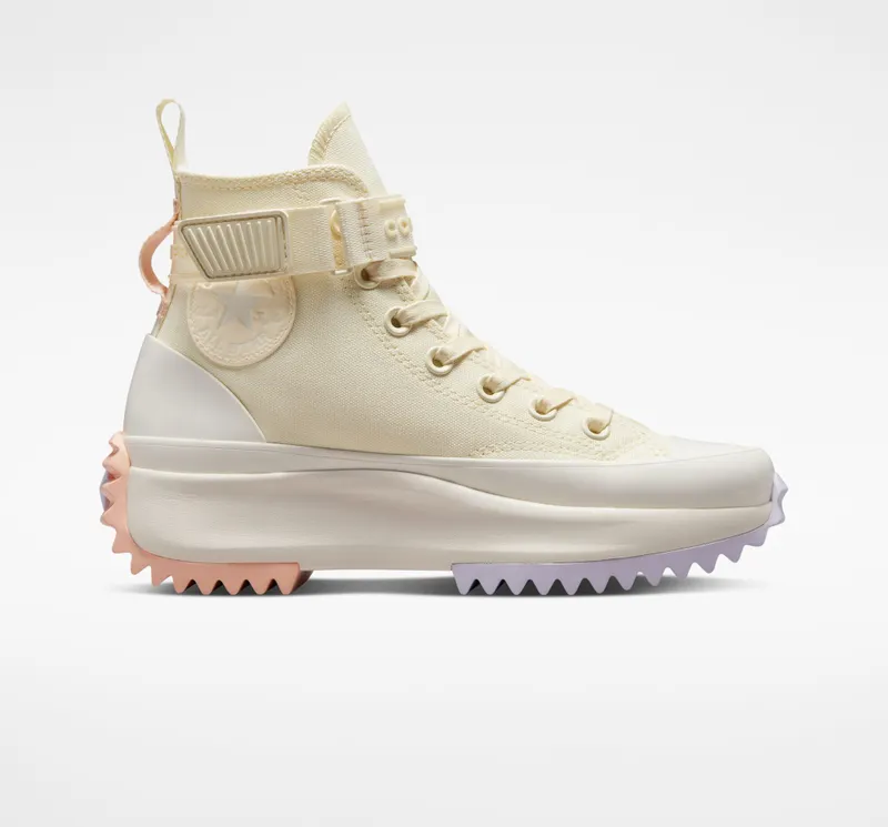 Converse Run Star Hike Platform Utility Strap Soft Dune/egret