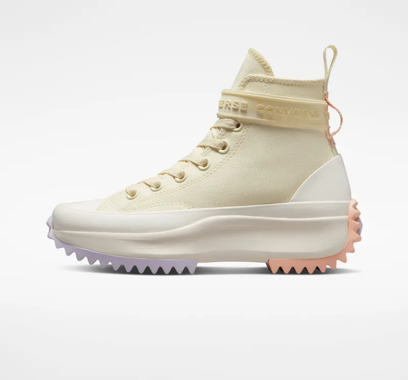 Converse Run Star Hike Platform Utility Strap Soft Dune/egret