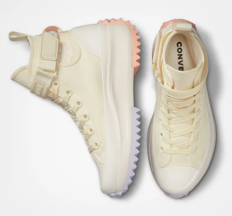 Converse Run Star Hike Platform Utility Strap Soft Dune/egret