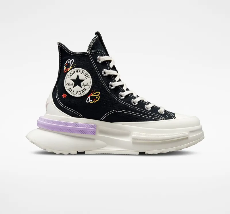 Converse Run Star Legacy CX Platform Butterfly Wings Zwart/egret/lilac Mist