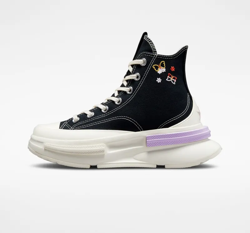 Converse Run Star Legacy CX Platform Butterfly Wings Zwart/egret/lilac Mist