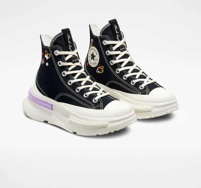 Converse Run Star Legacy CX Platform Butterfly Wings Zwart/egret/lilac Mist