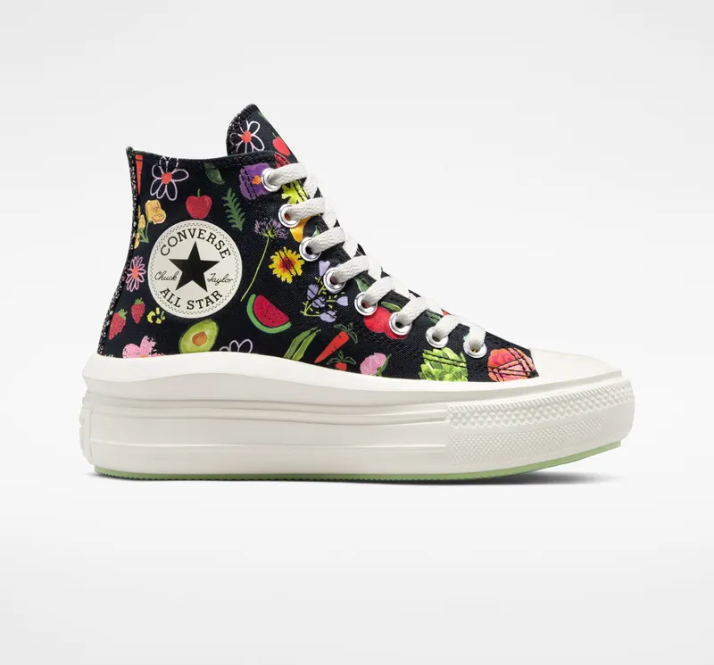 Converse Chuck Taylor All Star Move Platform Festival Smoothie Black/egret/green Beam