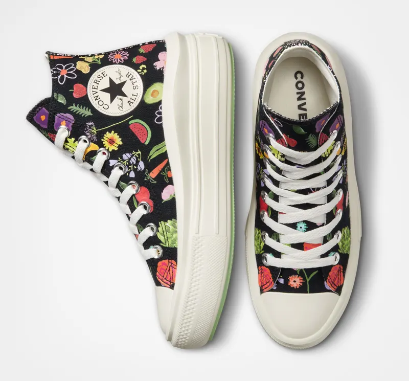 Converse Chuck Taylor All Star Move Platform Festival Smoothie Black/egret/green Beam