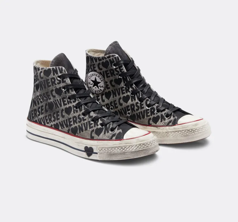 Converse Chuck Taylor All Star Heart Converse Dirt Grey Wordmarks