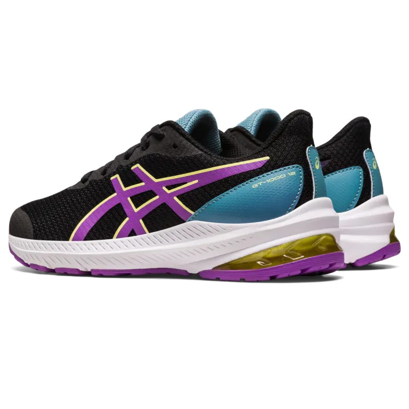 Asics Gt-1000 12 Gs Black/Cyber Grape (1014A296.002)
