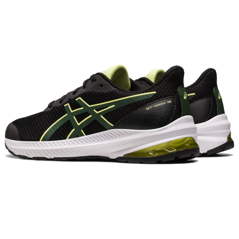 Asics Gt-1000 12 Gs Black/Rain Forest (1014A296.003)