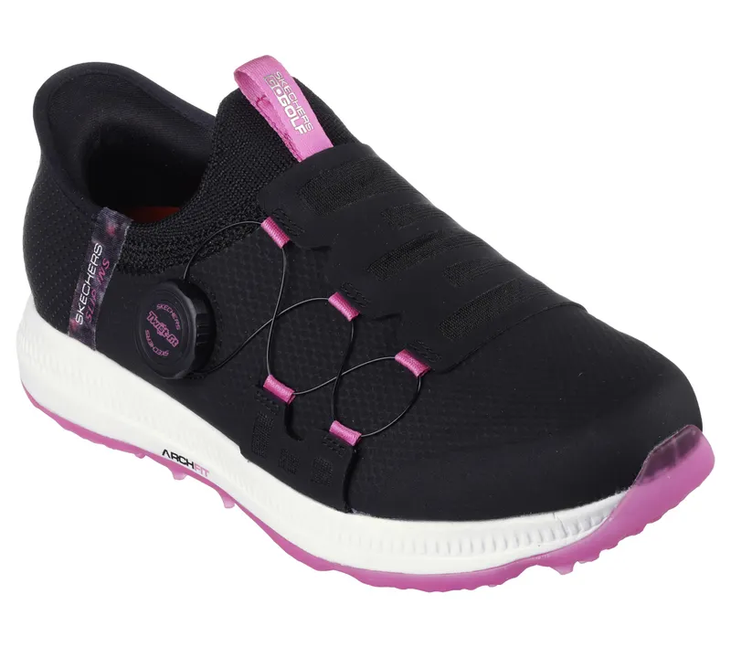 Skechers Skechers Slip-ins: GO GOLF Elite 5 – Slip ‘In – Zwart / Roze (123062-BKPK)