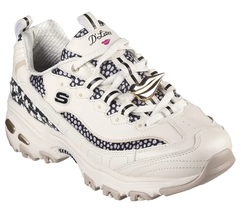 Skechers DVF: D’Lites – Floral Breeze – Natuurlijk / Zwart (149678-NTBK)