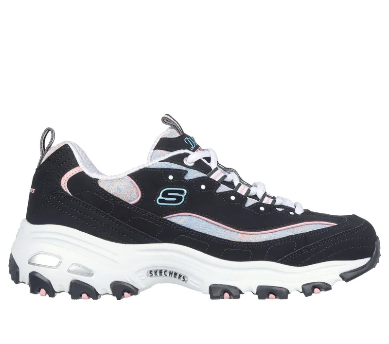 Skechers D’Lites – Splendid Journey – Zwart / Multi (149793-BKMT)
