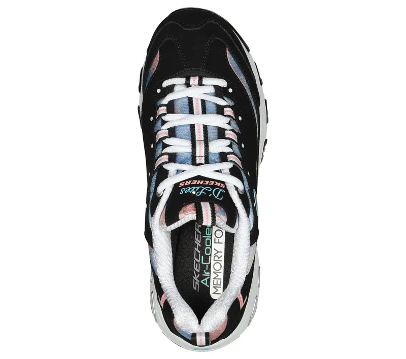 Skechers D’Lites – Splendid Journey – Zwart / Multi (149793-BKMT)