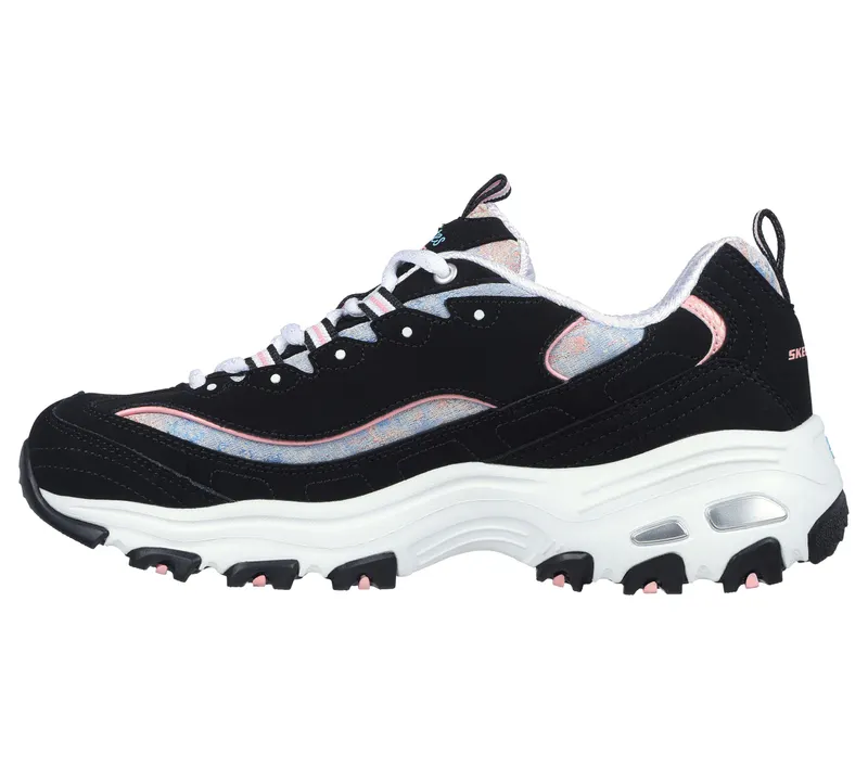 Skechers D’Lites – Splendid Journey – Zwart / Multi (149793-BKMT)