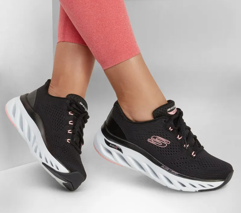 Skechers Skechers Arch Fit Glide-Step – Top Glory – Zwart / Roze (149873-BKPK)