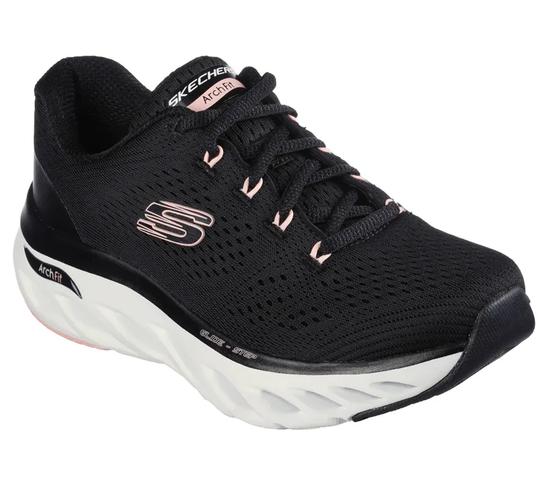 Skechers Skechers Arch Fit Glide-Step – Top Glory – Zwart / Roze (149873-BKPK)