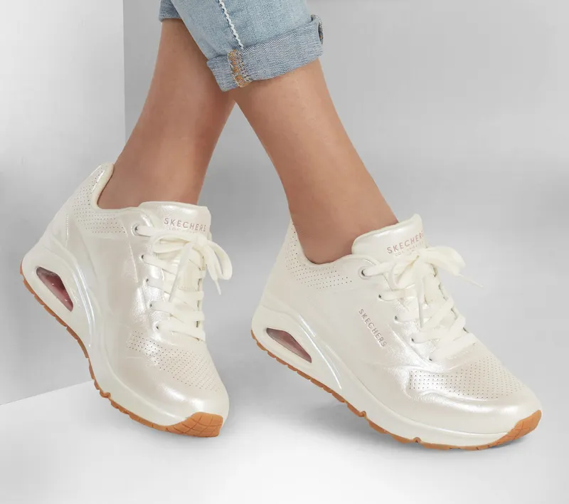 Skechers Uno – Pearl Queen – Wit (155174-WHT)