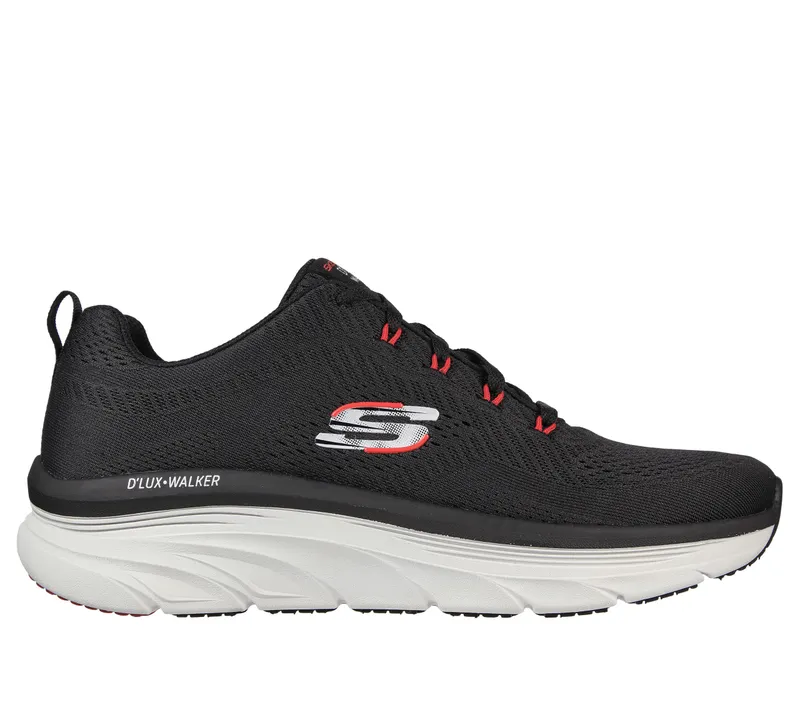 Skechers Relaxed Fit: D’Lux Walker – Meerno – Zwart / Rood (232364-BKRD)