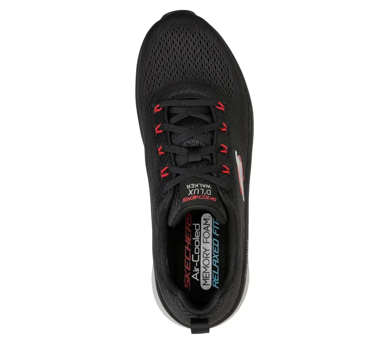 Skechers Relaxed Fit: D’Lux Walker – Meerno – Zwart / Rood (232364-BKRD)