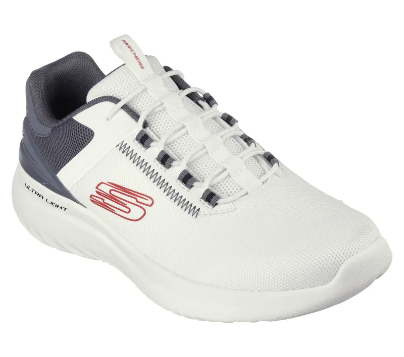 Skechers Bounder 2.0 – Anako – Wit / Houtskool (232673-WCC)