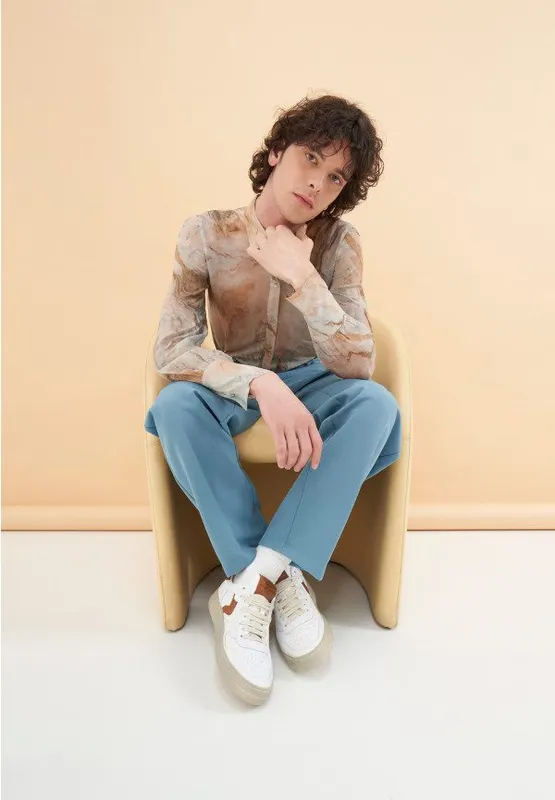 Voile Blanche Layton 01 White-cognac (2017675013B08)