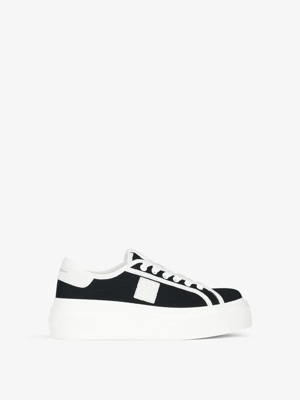 Givenchy City platform sneakers in canvas (BE003FE1SC-001)