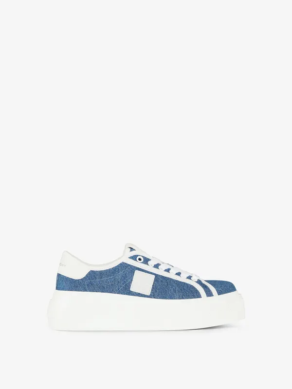 Givenchy City platform sneakers in denim (BE003FE1SD-420)