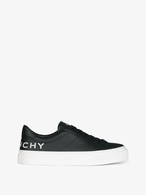 Givenchy City Sport sneakers in leather with printed Givenchy Logo (BH005VH1GU-004)