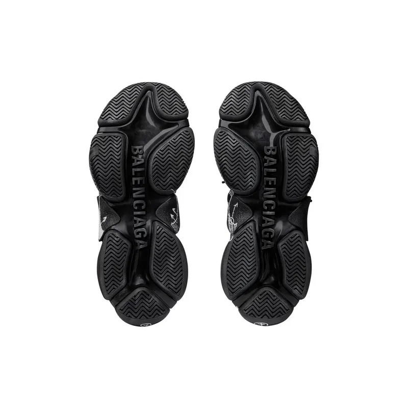 Balenciaga Triple S Sketch Trainers Black (536737W3SRB1090)