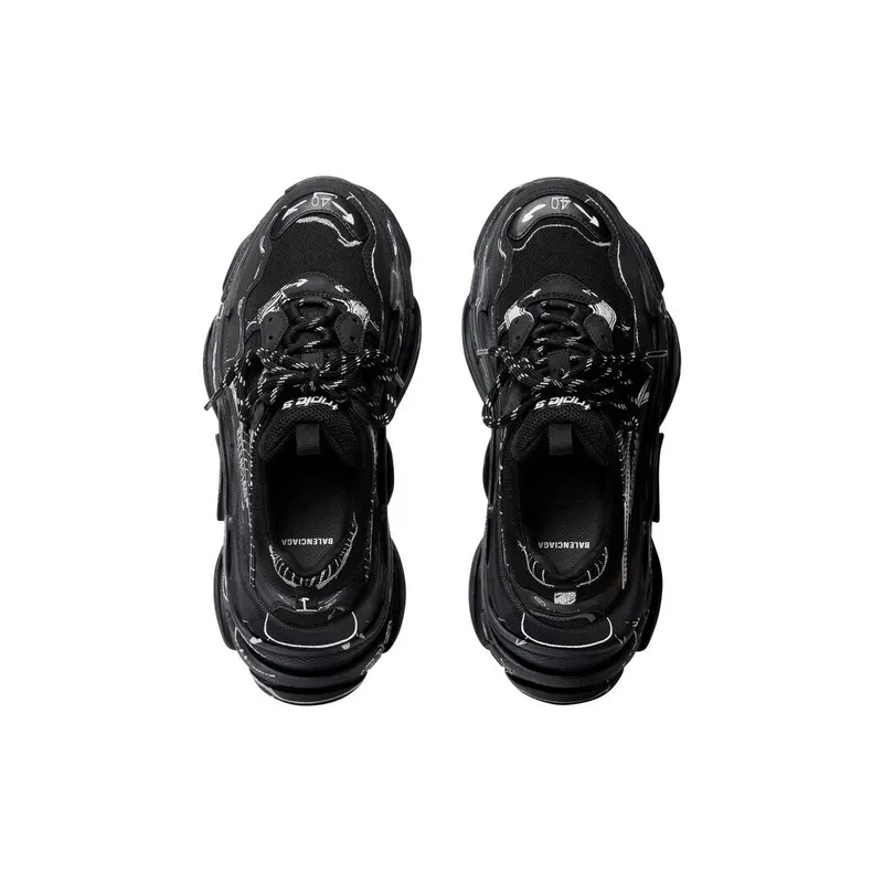 Balenciaga Triple S Sketch Trainers Black (536737W3SRB1090)