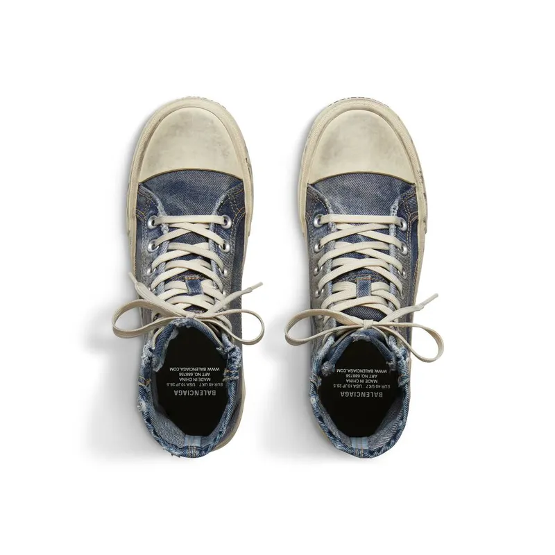 Balenciaga Paris High Top Sneaker Blue (688756W3RCL4090)