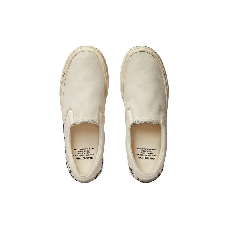 Balenciaga Paris Slip On Graffiti Sneaker White (710297W3RR59010)