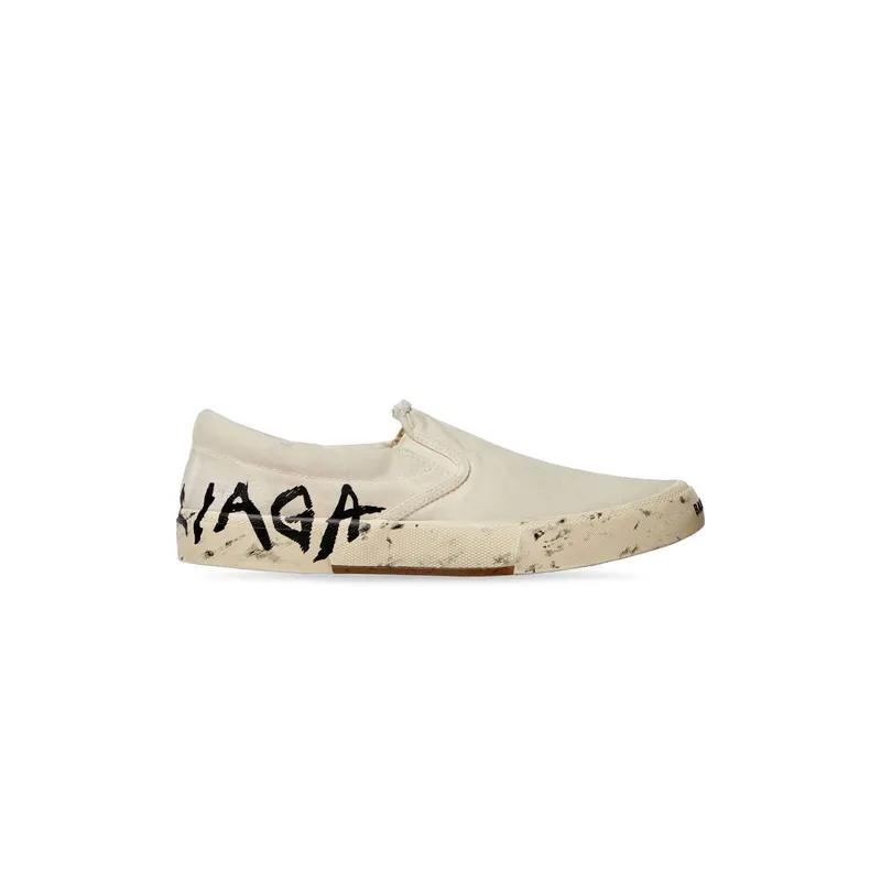 Balenciaga Paris Slip On Graffiti Sneaker White (710297W3RR59010)
