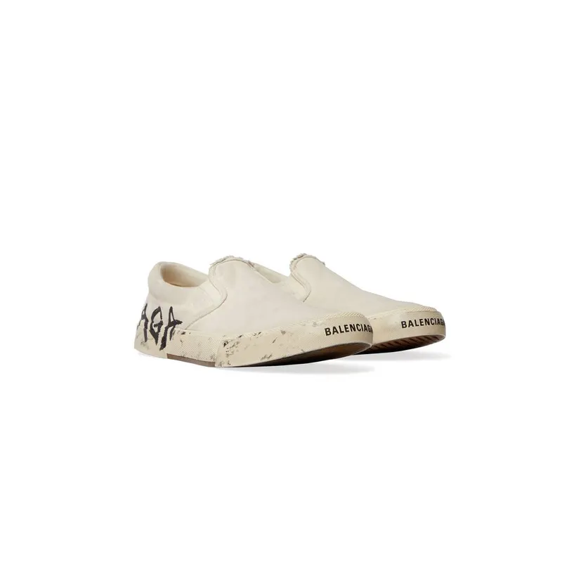 Balenciaga Paris Slip On Graffiti Sneaker White (710297W3RR59010)