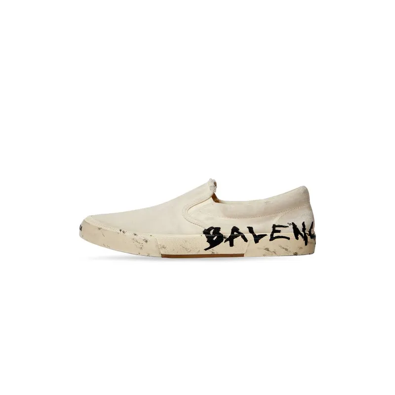 Balenciaga Paris Slip On Graffiti Sneaker White (710297W3RR59010)