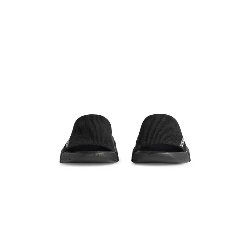 Balenciaga Speed 2.0 Recycled Knit Slide Sandal Black (711452W2DB11000)