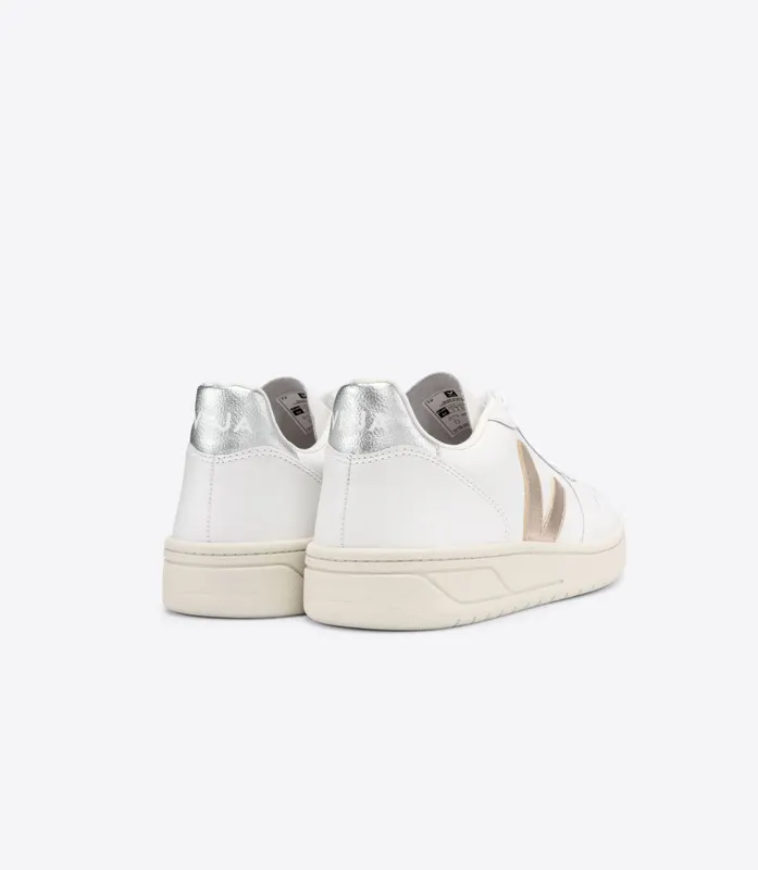 Veja V-10 LEATHER WHITE PLATINE SILVER (VX0202605)