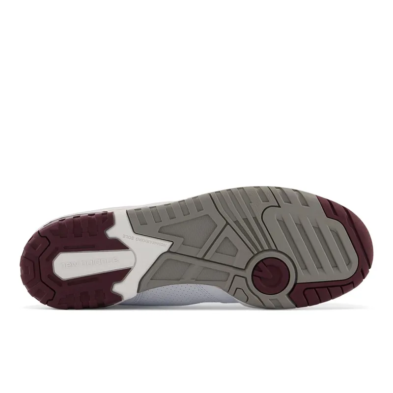 New Balance 550 White / NB Burgundy (BB550V1-37737)