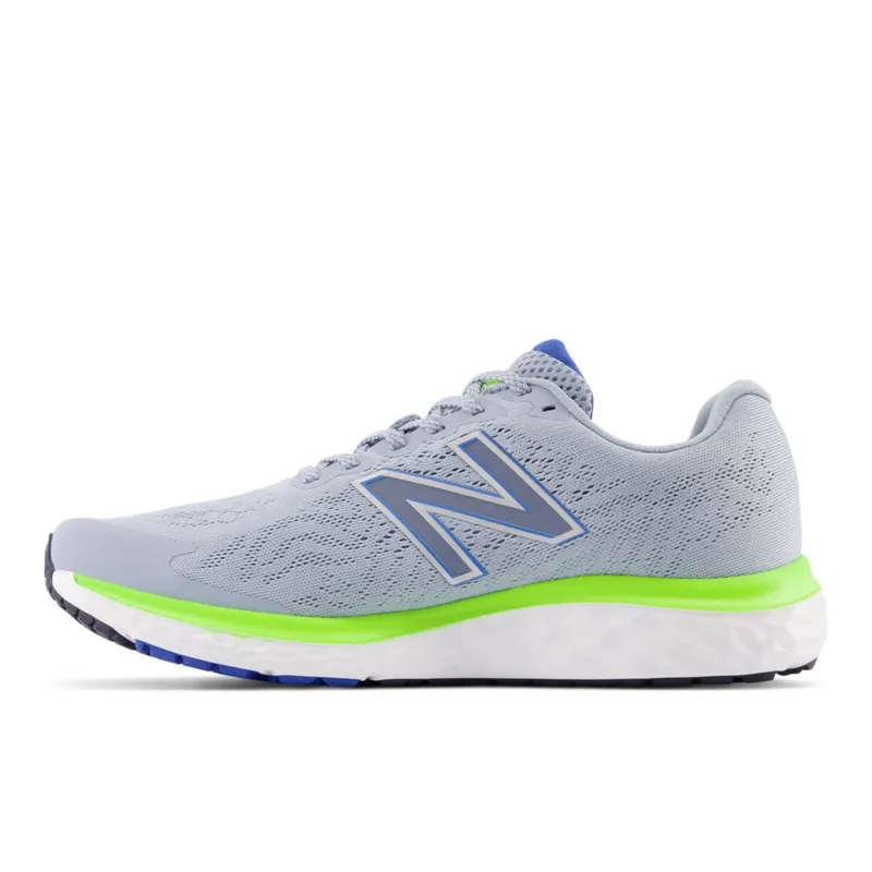 New Balance Fresh Foam 680v7 Light Arctic Grey / Silver Metallic / Pixel Green (M680V7-40734)